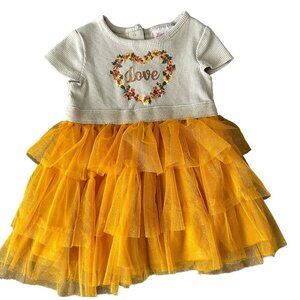 Little Lass  Autumn Tulle Dress for Toddler Girl Size 12 Months